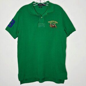Polo Ralph Lauren Polo Mens Large Green No 67 RLPC Triple Pony Shirt Preppy READ